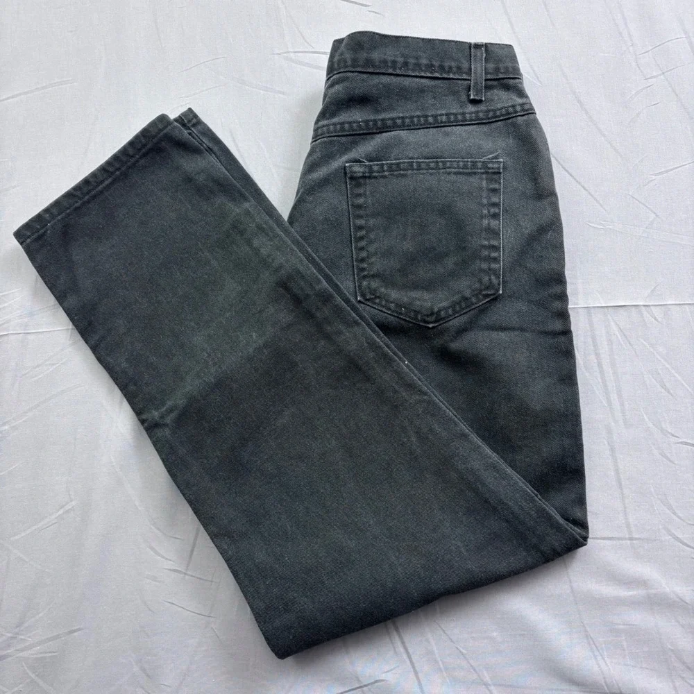 Faded Glory Men's Classic Fit Straight Leg Jeans Washed Black Denim